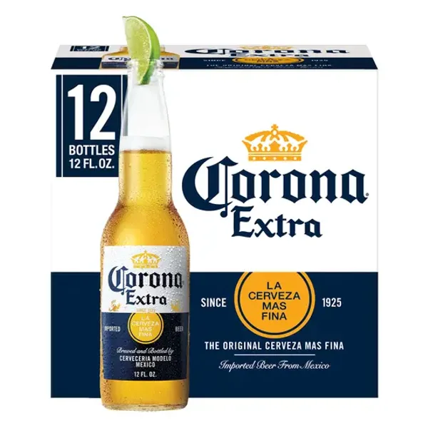 Corona Extra Mexican Lager Import Beer, 12 Pack 12 fl. oz. Bottles, 4.6% ABV