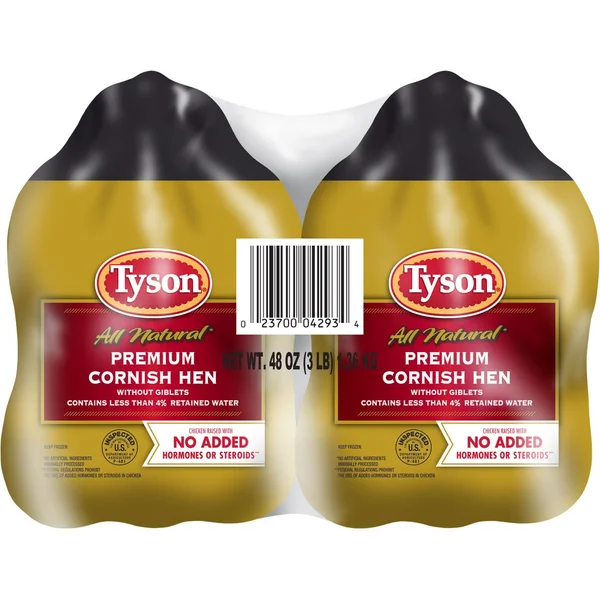 Tyson All Natural Premium Cornish Hen