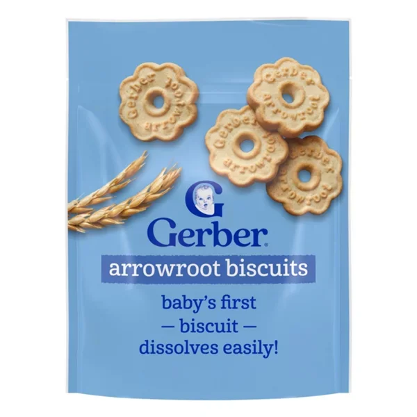 Gerber Snacks for Baby - Arrowroot Biscuits, 5.5 oz
