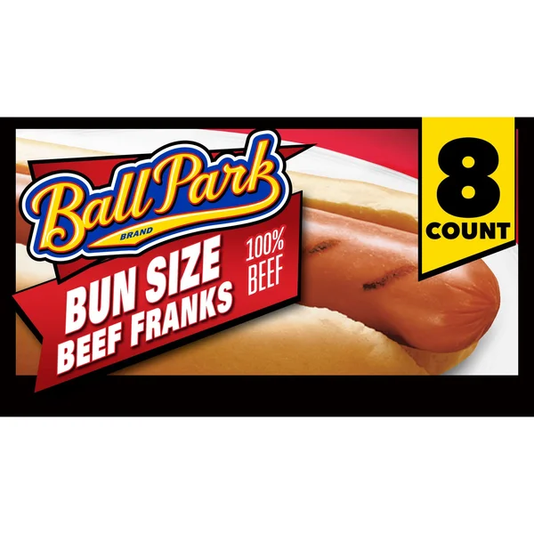 Ball Park Bun Size Hot Dogs, Beef