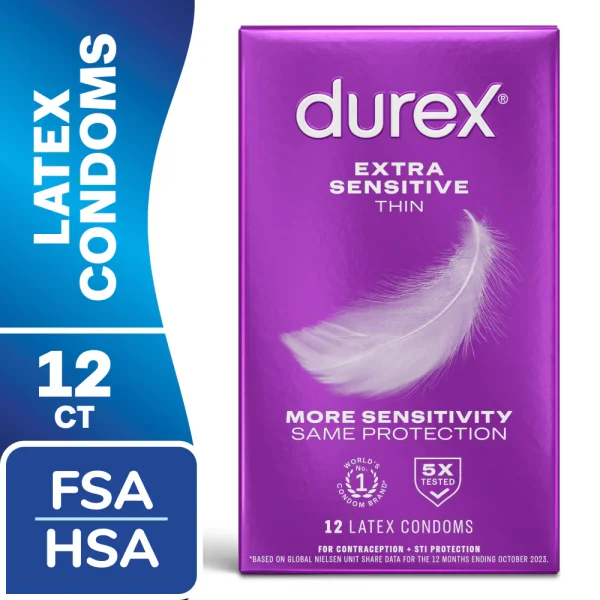 Durex Extra Sensitive Thin Regular Fit Condoms