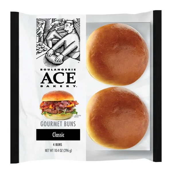 Ace Bakery Gourmet Burger Buns, Classic