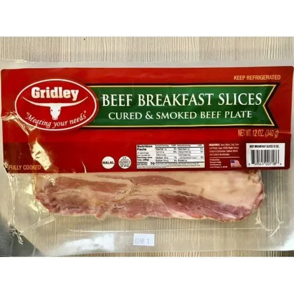 GRIDLEY Beef Breakfast Slices 12 oz