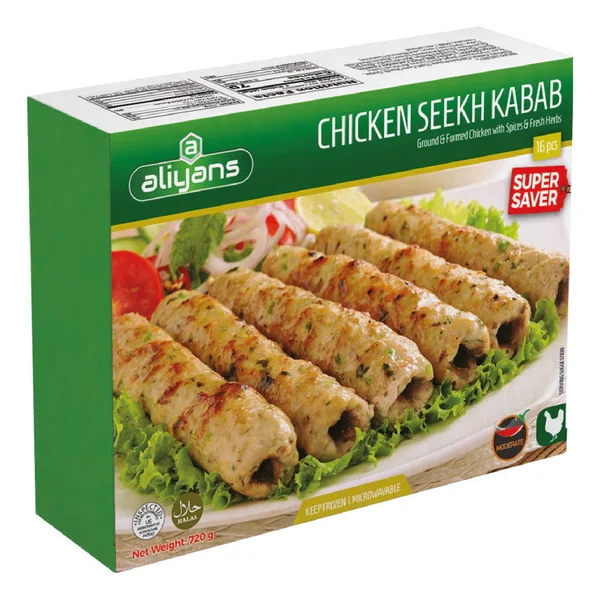 ALIYANS Chicken Seekh Kabab FP 720 gm