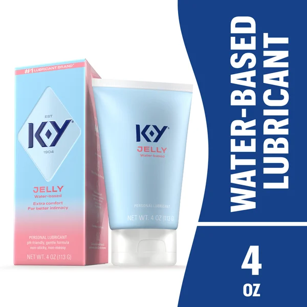 K-Y Jelly Personal Lubricant, Water Based Lube for Sexual Wellness, 4 Fl oz