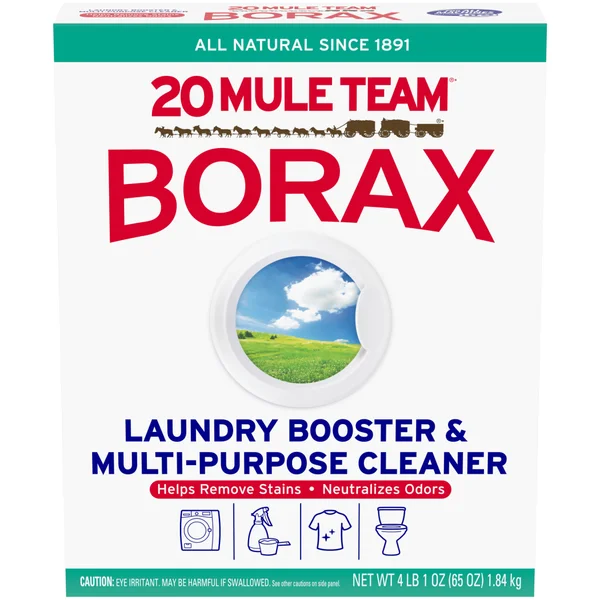20 Mule Team All Natural Borax Laundry Detergent Booster & Multi-Purpose Household Cleaner, 65 Ounce