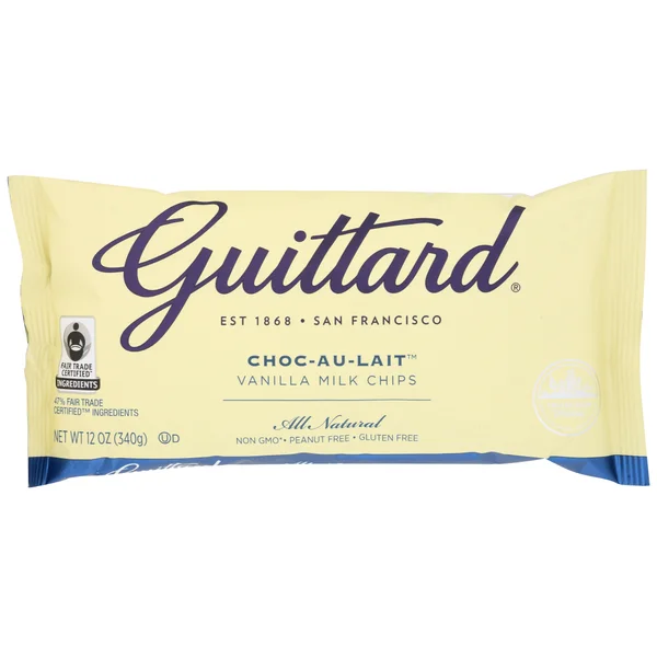 Guittard Vanilla Milk Baking Chips, Choc-Au-Lait, 12 Oz