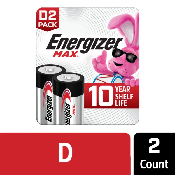 Energizer Max D Alkaline Batteries