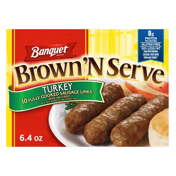 Banquet Brown'n Serve Fully Cooked Turkey Sausage Links