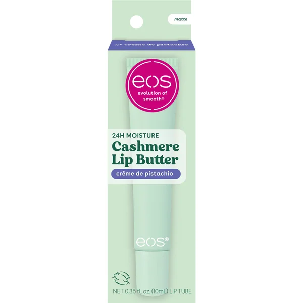 eos Cashmere Lip Butter, Crme de Pistachio, Smooth & Hydrating Lip Butter with Peptides, 0.35 fl oz