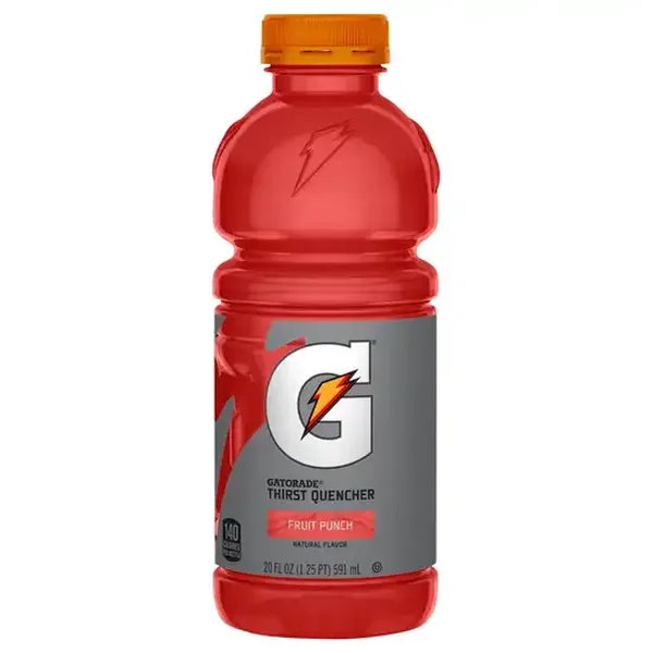 Gatorade Thirst Quencher Fruit Punch Natural Flavor Sports Drink Bottle (20 fl oz)