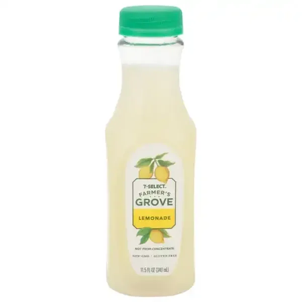 7-Select Farmers Organic Lemonade Glass Bottle (11.5 oz)