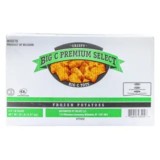 Big C Premium Select Potato Tots - 4/5lbs