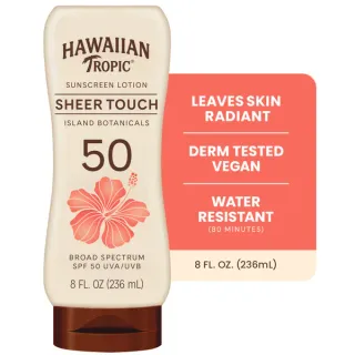 Hawaiian Tropic Sheer Touch Ultra Radiance 50 SPF Adult Sunscreen Lotion, 8 fl oz