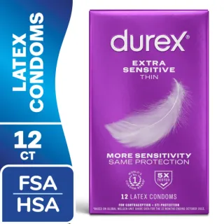 Durex Extra Sensitive Thin Regular Fit Condoms