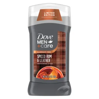 Dove Men+Care Deodorant Stick For Odor Protection & Long-Lasting Scent Limited Edition Spiced Rum & Leather With Aluminum-Free Formula,,3 oz