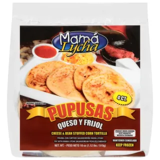 Mamá Lycha Pupusas Cheese & Bean Stuffed Corn Tortillas