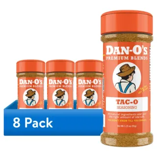 (8 pack) Dan-O's Tac-O Seasoning - All-Purpose Taco Seasoning - 3.35 oz Bottle
