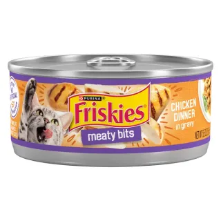 Purina Friskies Meaty Bits Chicken Dinner in Gravy Canned Wet Cat Food