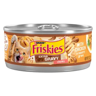 Purina Friskies Extra Gravy Chunky Wet Cat Food, Chicken