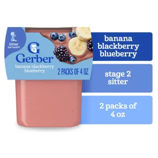 Gerber 2Nd Foods Sitter, Banana-Blackberry-Blueberry