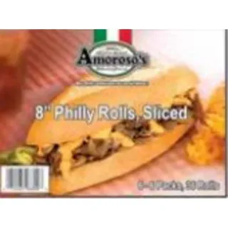 Amoroso - Philly Rolls Sliced 8" - 6 Ct
