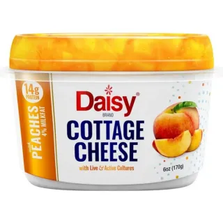 Daisy Cottage Cheese With Peaches 6 oz