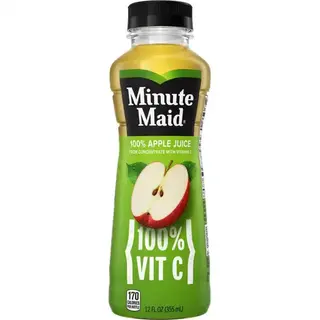 Minute Maid 100% Apple Juice with Vitamin C Bottle (12 fl oz)