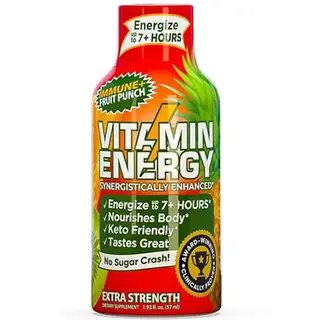 Vitamin Energy Extra Strength Immune Plus Fruit Punch Energy Shot Bottle (1.93 fl oz)